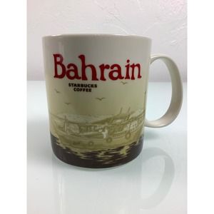 Starbucks coffee Bahrain Icon Series coffee cup mug 16 oz 2013 EUC
